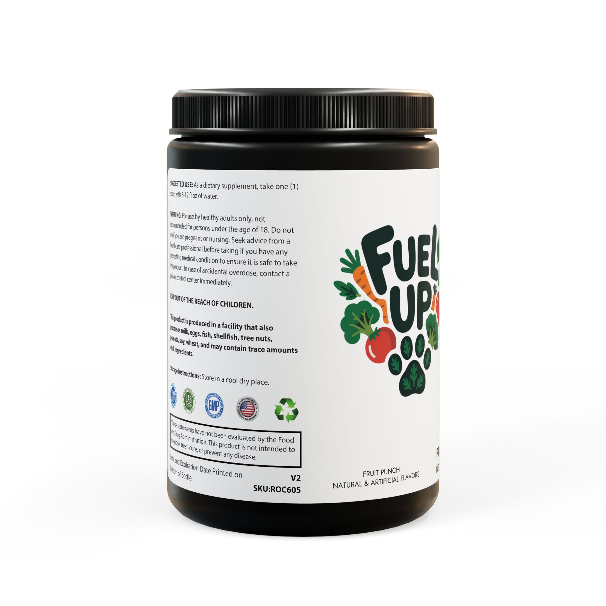 Pre-Workout Supplement, Fruit Punch (204g, 7.1oz)