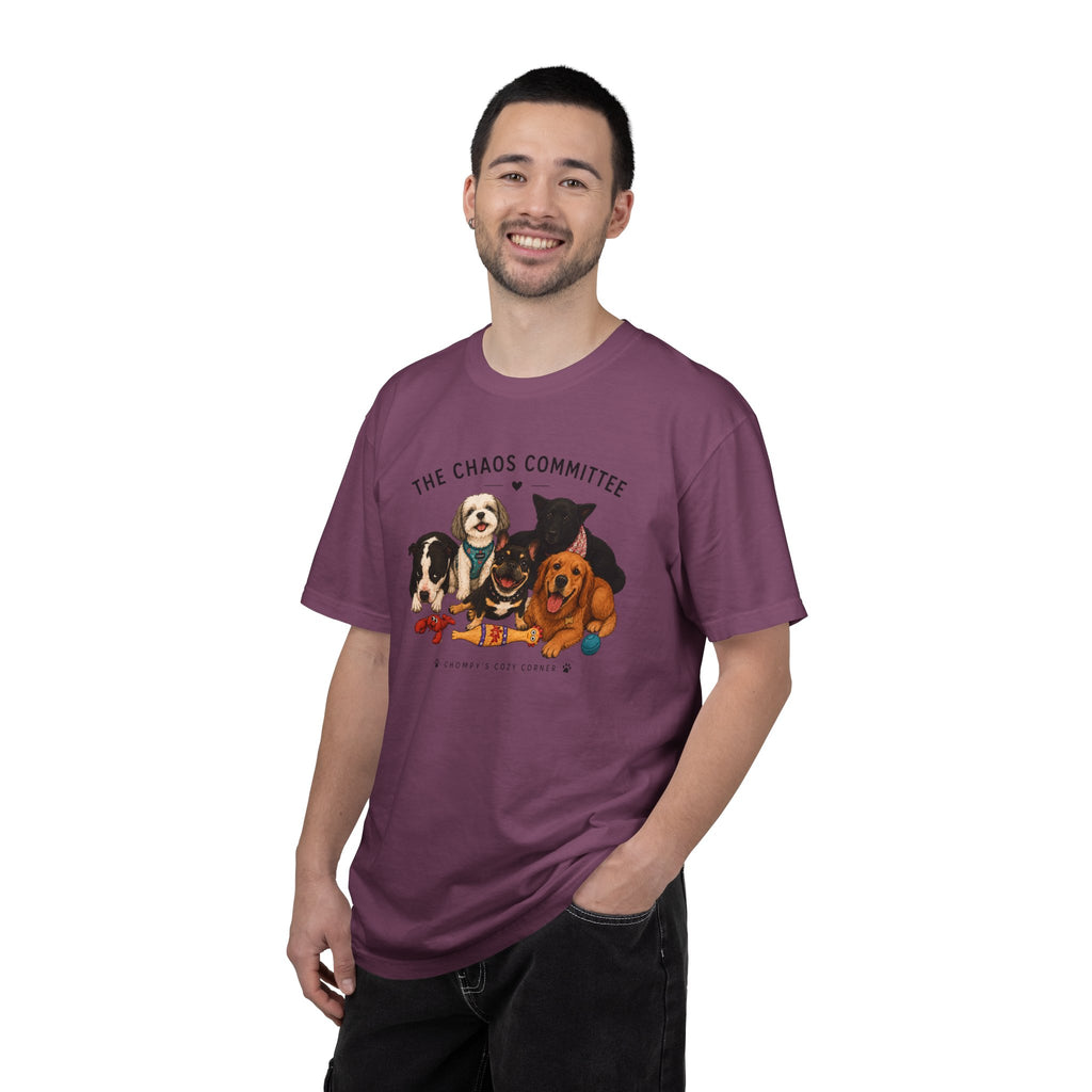 Chompy & Furriends ft. Fenlons: The Chaos Committee T-Shirt — Cute Pack of Dogs Graphic Tee