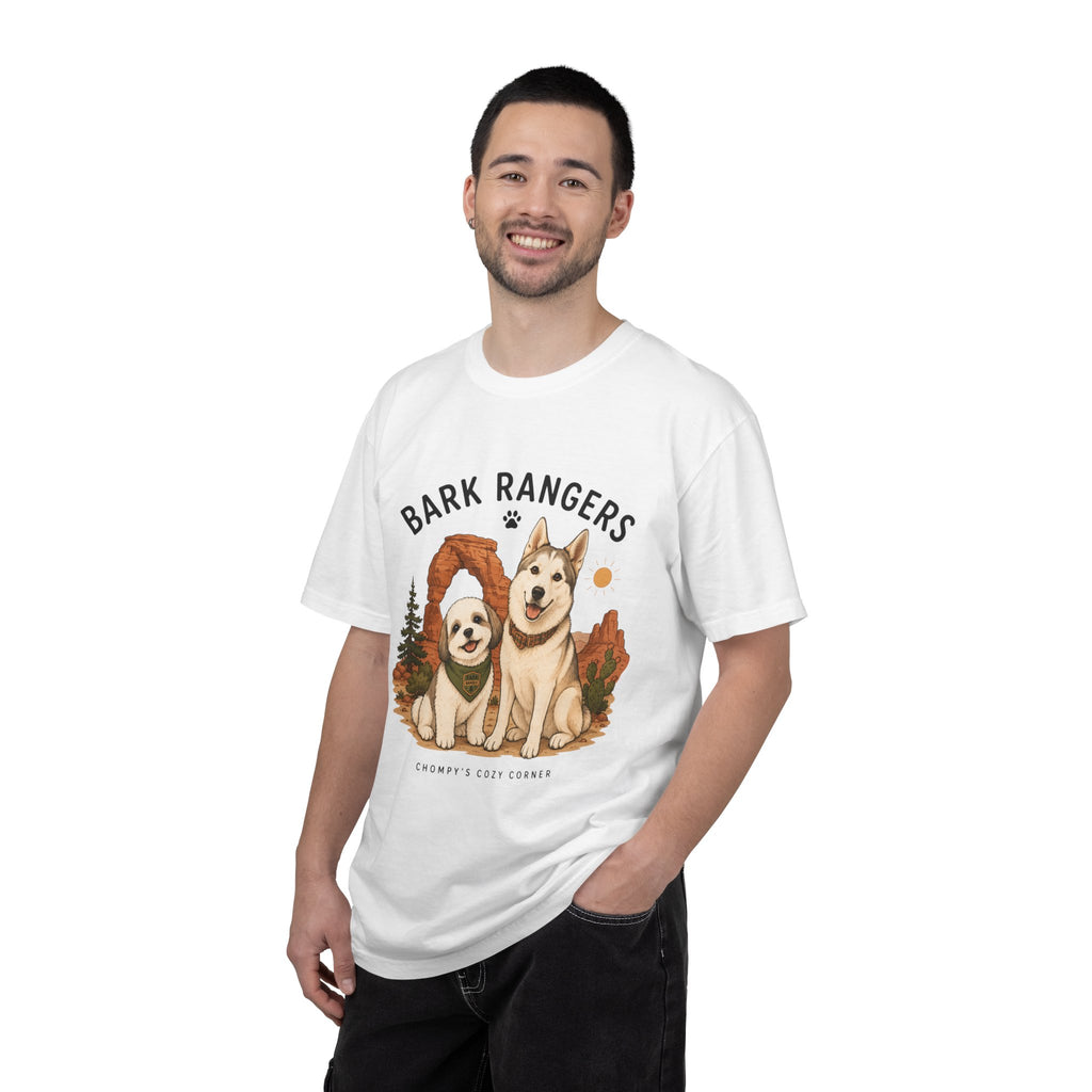 Chompy and Furriends ft. Boba: Bark Rangers T-Shirt — Cute Adventure Dog Graphic Tee