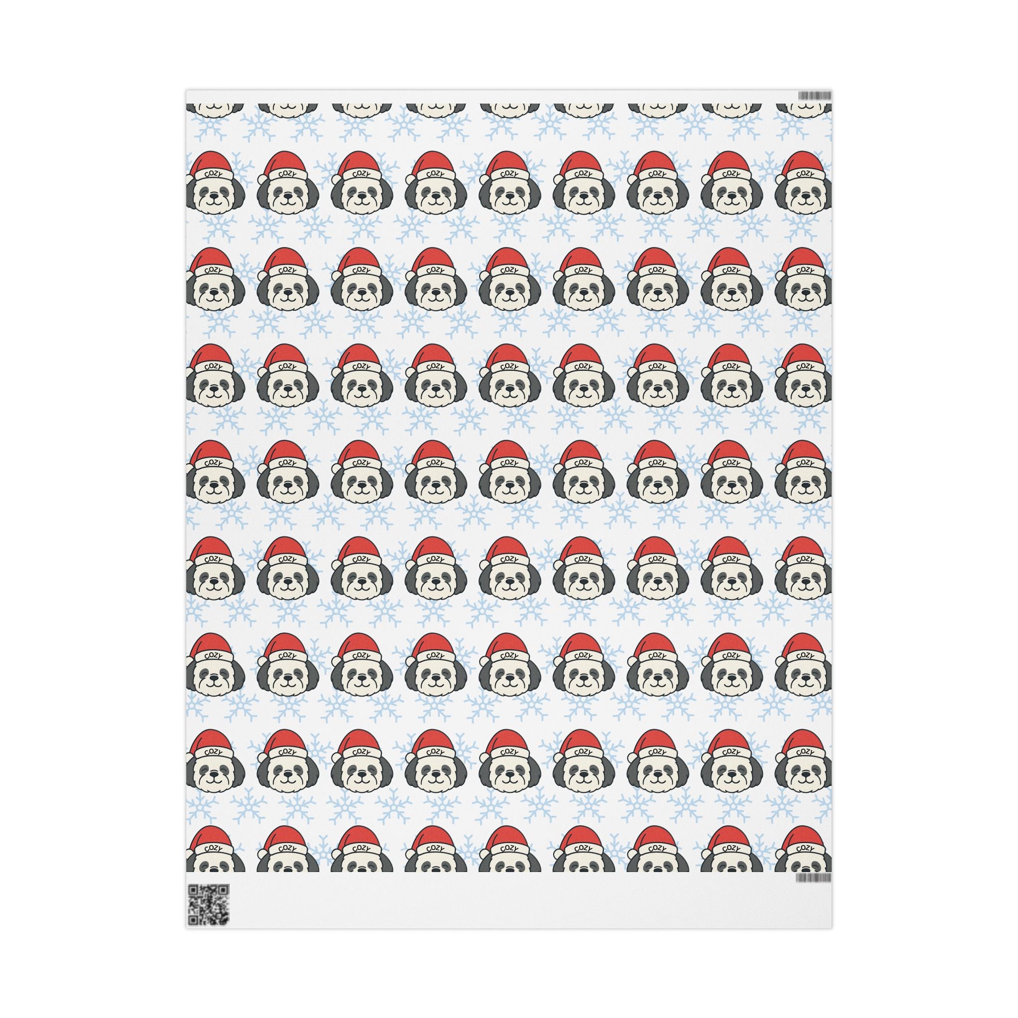 Cozy Chompy Shih-Poo Santa Wrapping Paper