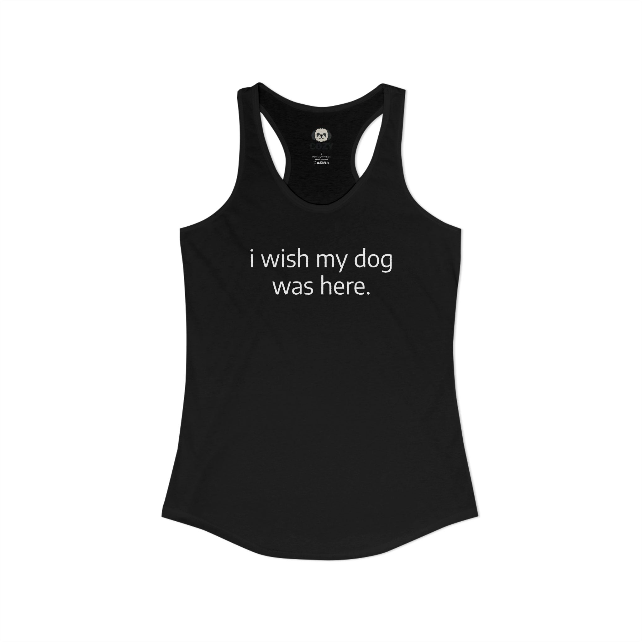 “I Wish My Dog Was Here” Emotional Support Dog Lover Tank