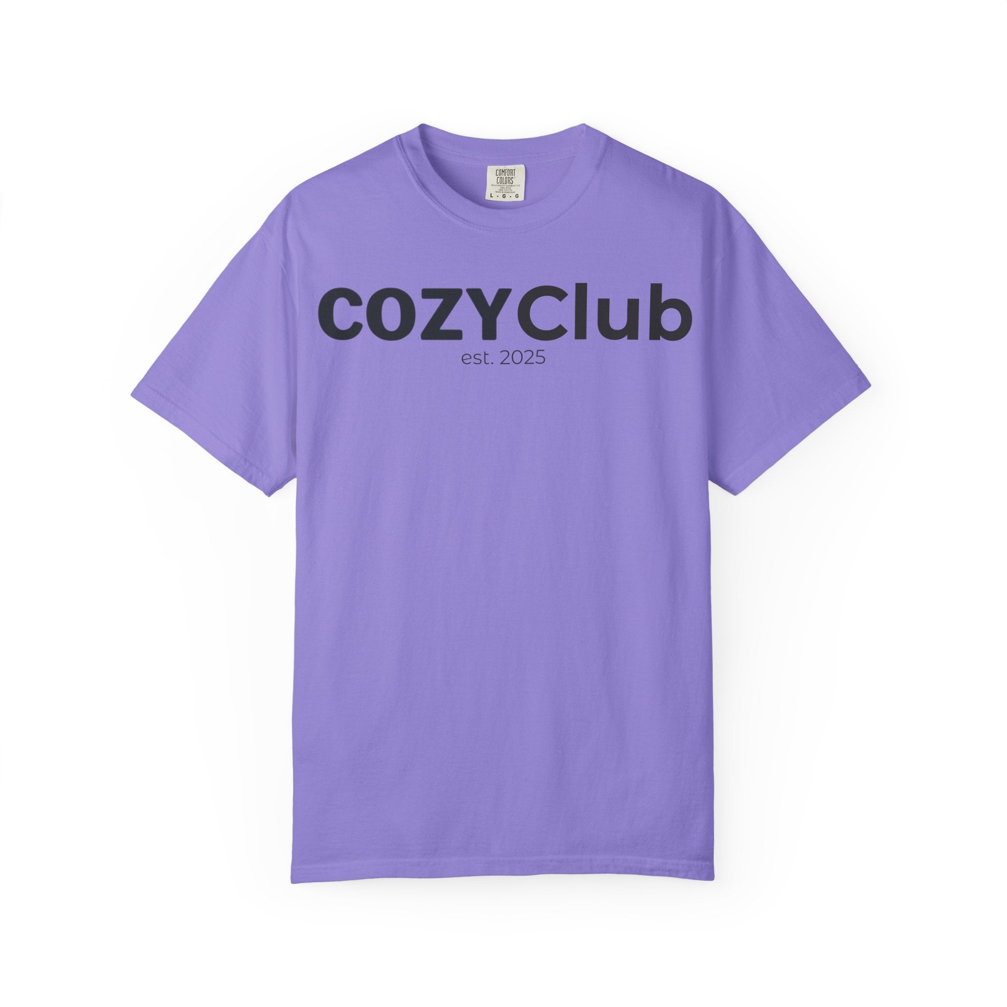Cozy Club est. 2025 T-Shirt — Vintage Garment-Dyed Tee