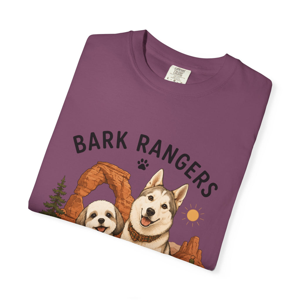 Chompy and Furriends ft. Boba: Bark Rangers T-Shirt — Cute Adventure Dog Graphic Tee