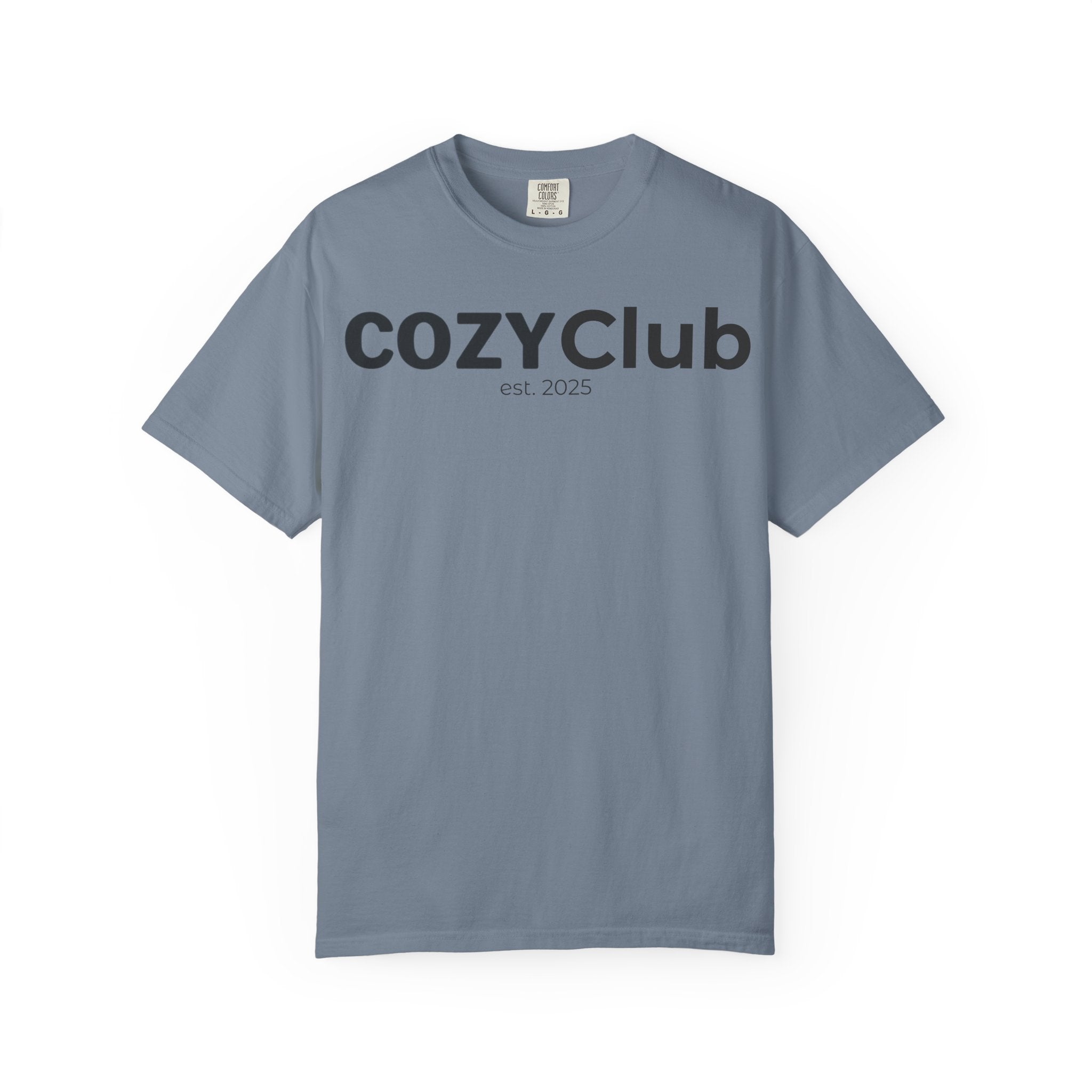 Cozy Club est. 2025 T-Shirt — Vintage Garment-Dyed Tee