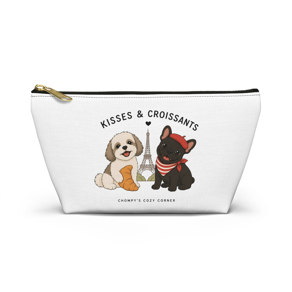Kisses & Croissants Dog Accessory Pouch