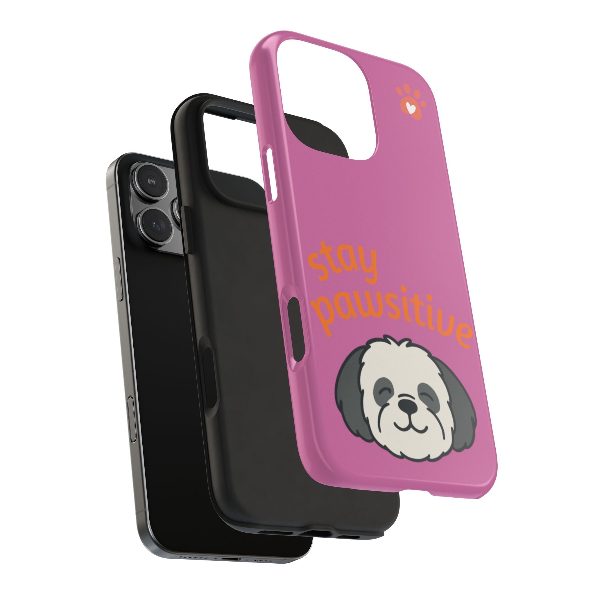 Chompy’s Stay Pawsitive Tough Phone Cases