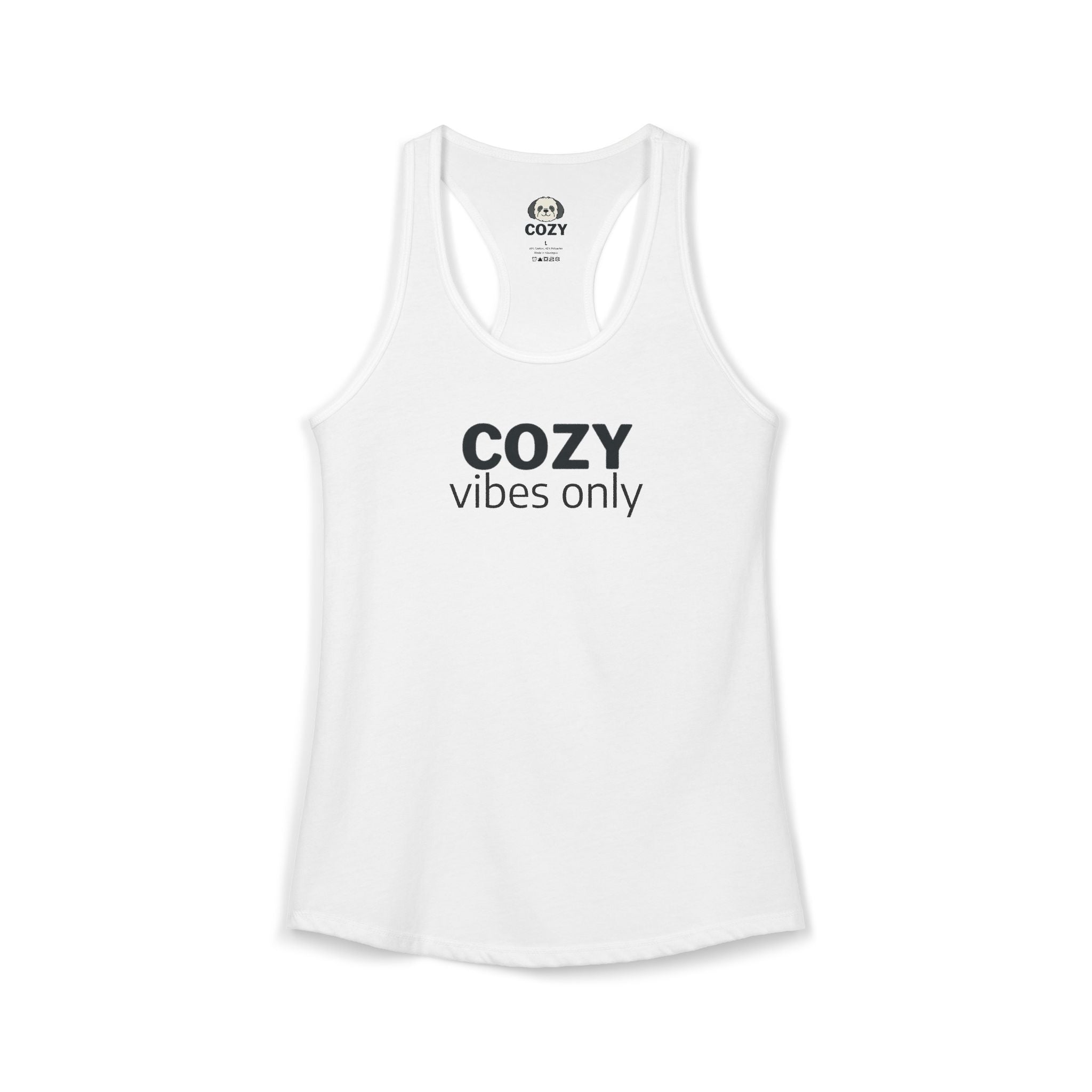Cozy Vibes Only Racerback Tank — Women's Yoga Tank Top
