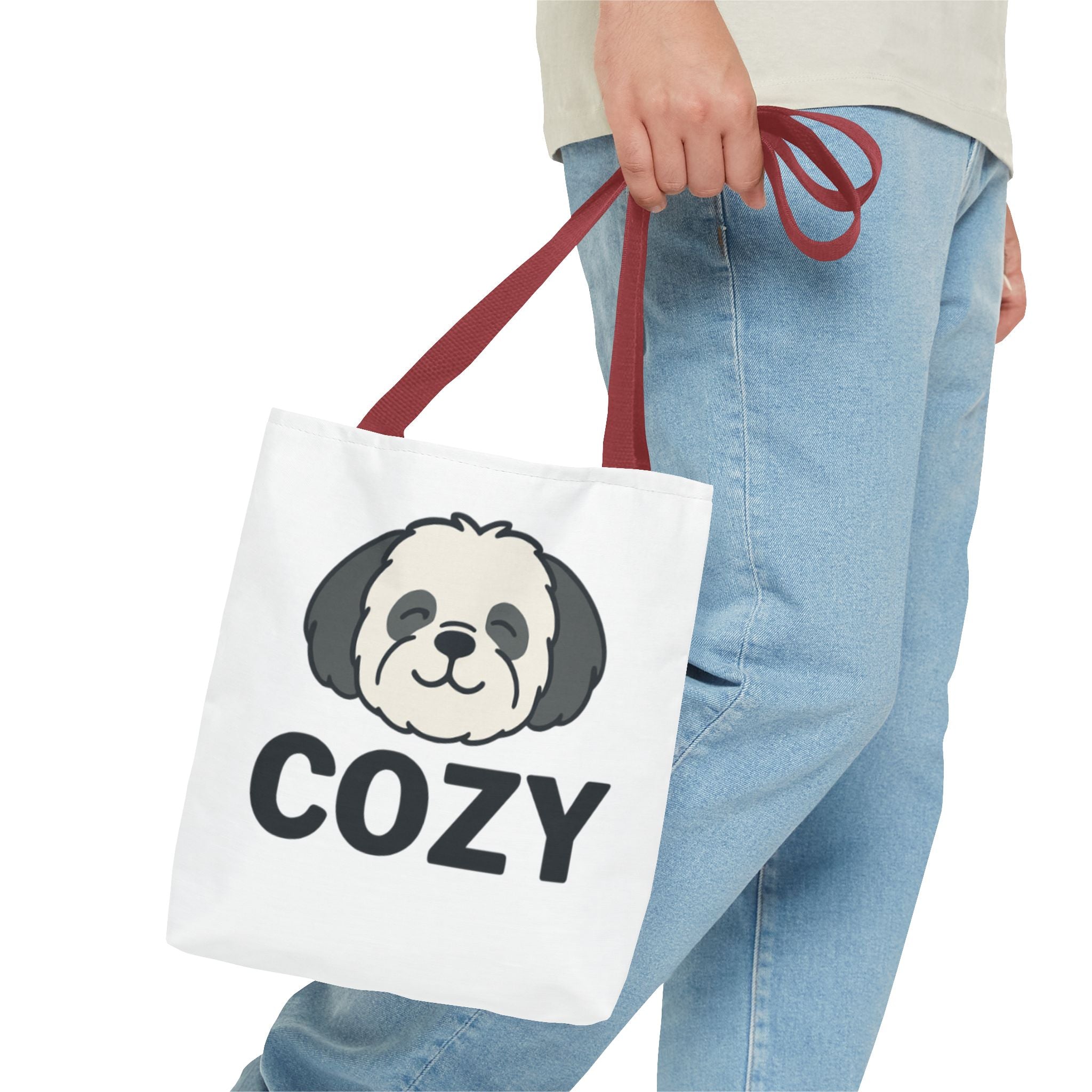 Cozy Shih Poo Tote Bag — Cute Shihpoo Dog Design