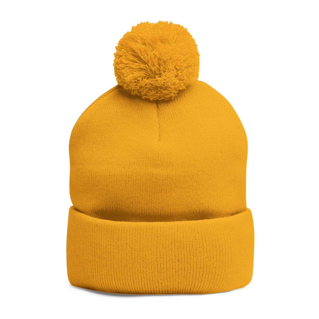 Cozy Shih-Poo Pom-Pom Knit Cap (Embroidery)