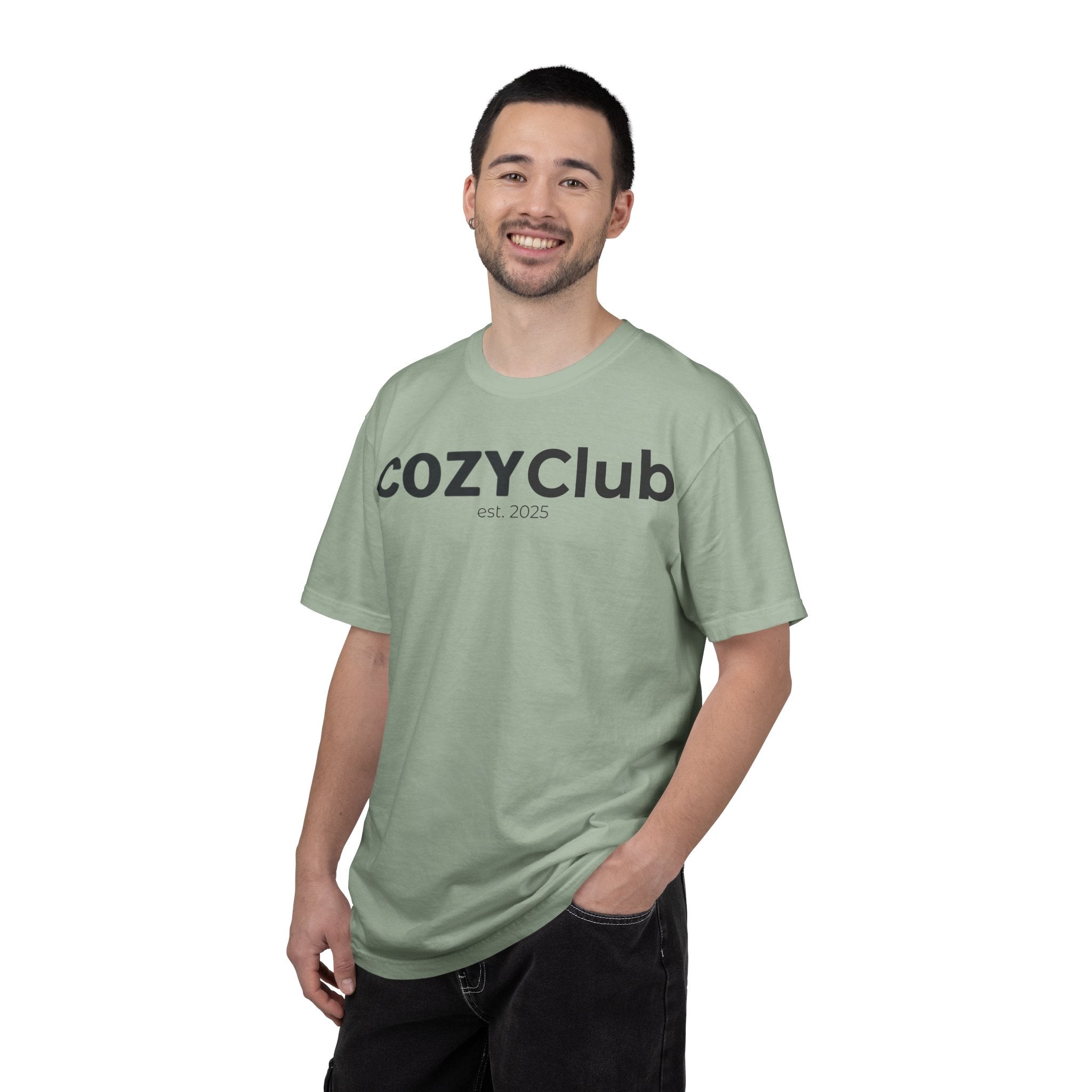 Cozy Club est. 2025 T-Shirt — Vintage Garment-Dyed Tee
