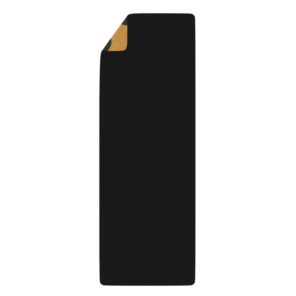 Leopard Namaste Rubber Yoga Mat — Non-Slip Animal Print Yoga Mat with Om & "Namaste"