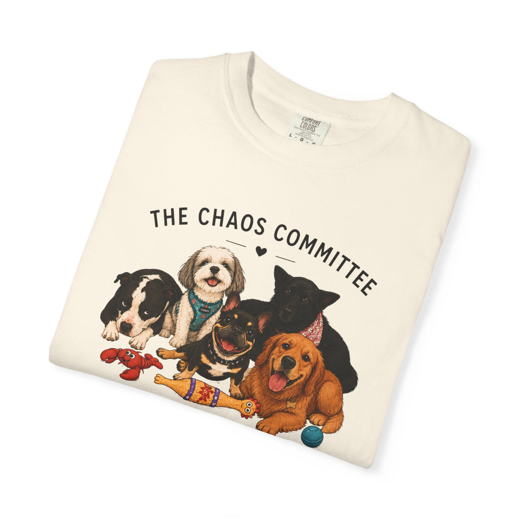 Chompy & Furriends ft. Fenlons: The Chaos Committee T-Shirt — Cute Pack of Dogs Graphic Tee