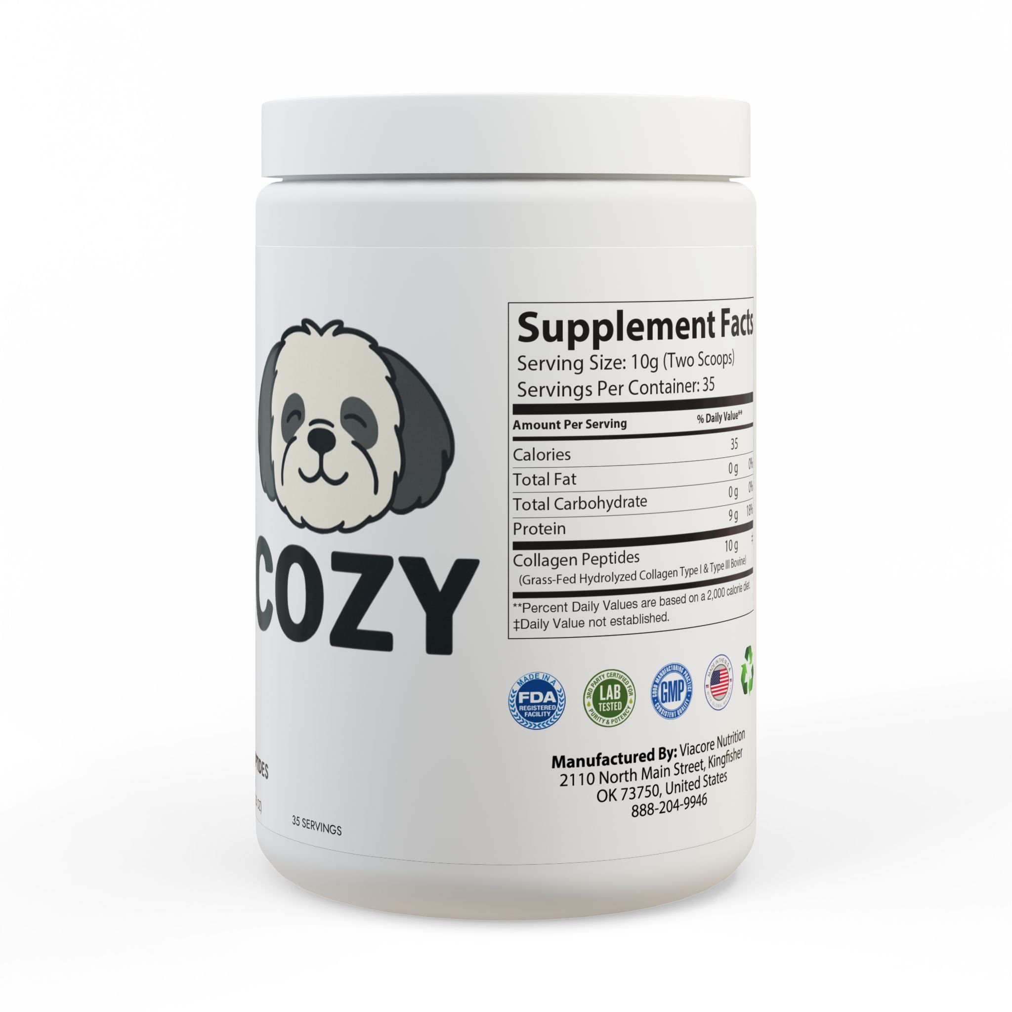 Collagen Peptides Type I & III Supplement (350g, 12.3oz)