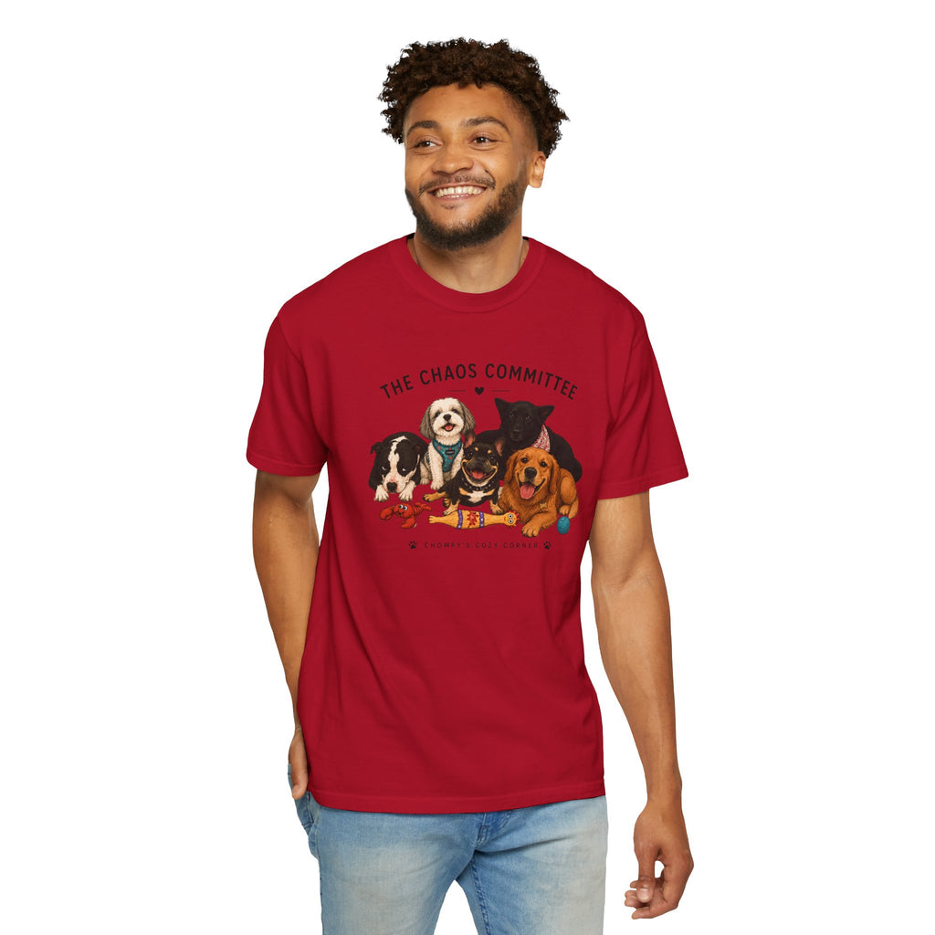 Chompy & Furriends ft. Fenlons: The Chaos Committee T-Shirt — Cute Pack of Dogs Graphic Tee