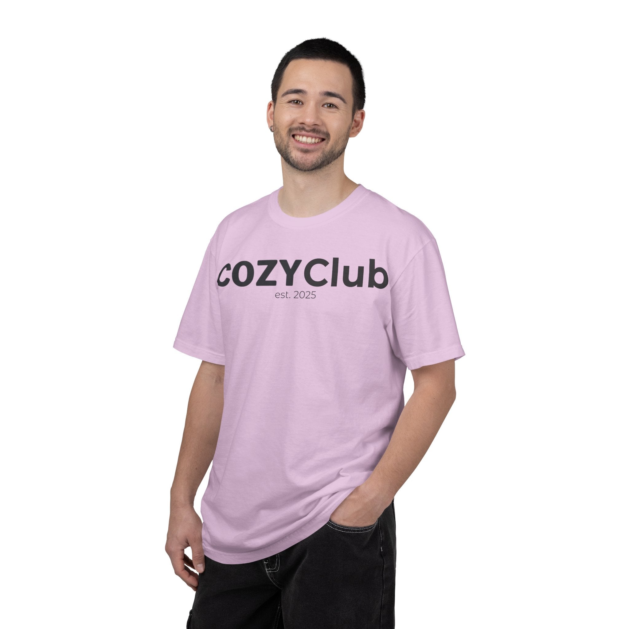 Cozy Club est. 2025 T-Shirt — Vintage Garment-Dyed Tee