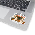 Furriends & Farmers Markets Kiss-Cut Sticker — Cute Cat & Dog Market Design