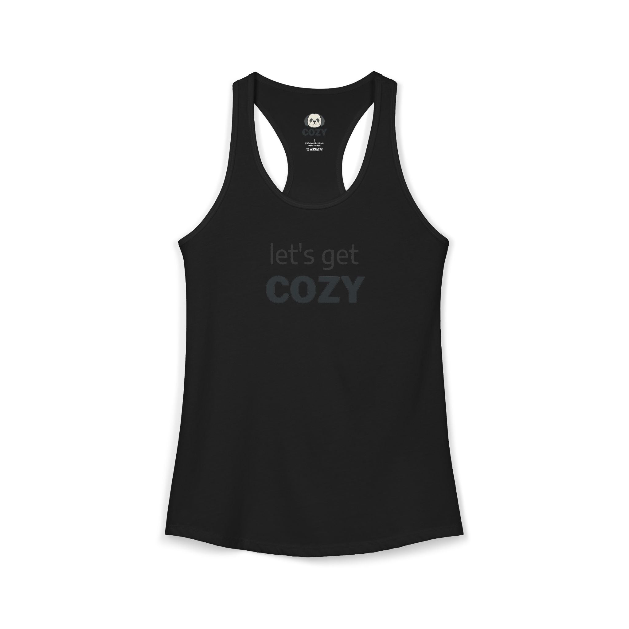 Let’s Get Cozy Racerback Tank — Women's Cozy Lounge Tank Top
