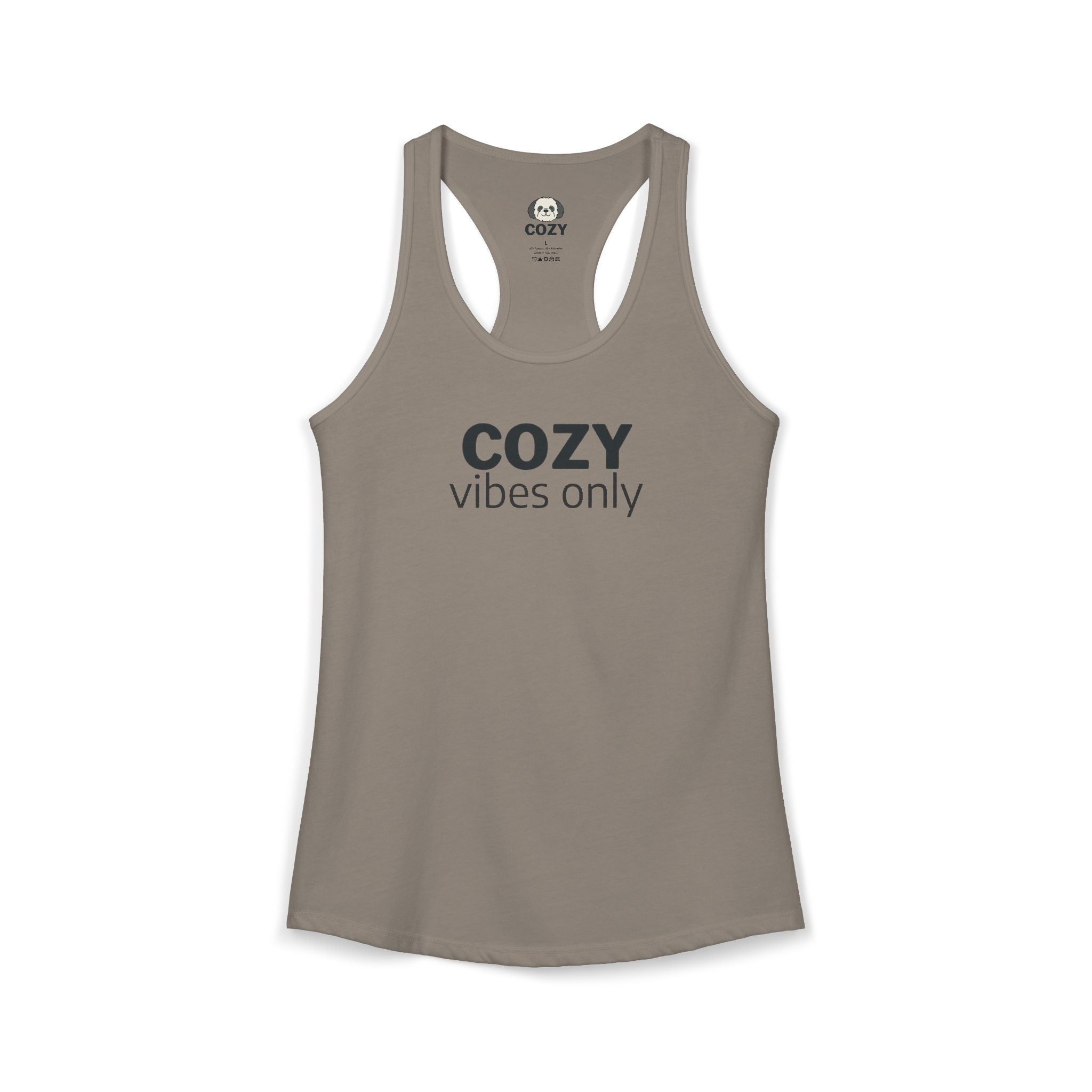 Cozy Vibes Only Racerback Tank — Women's Yoga Tank Top