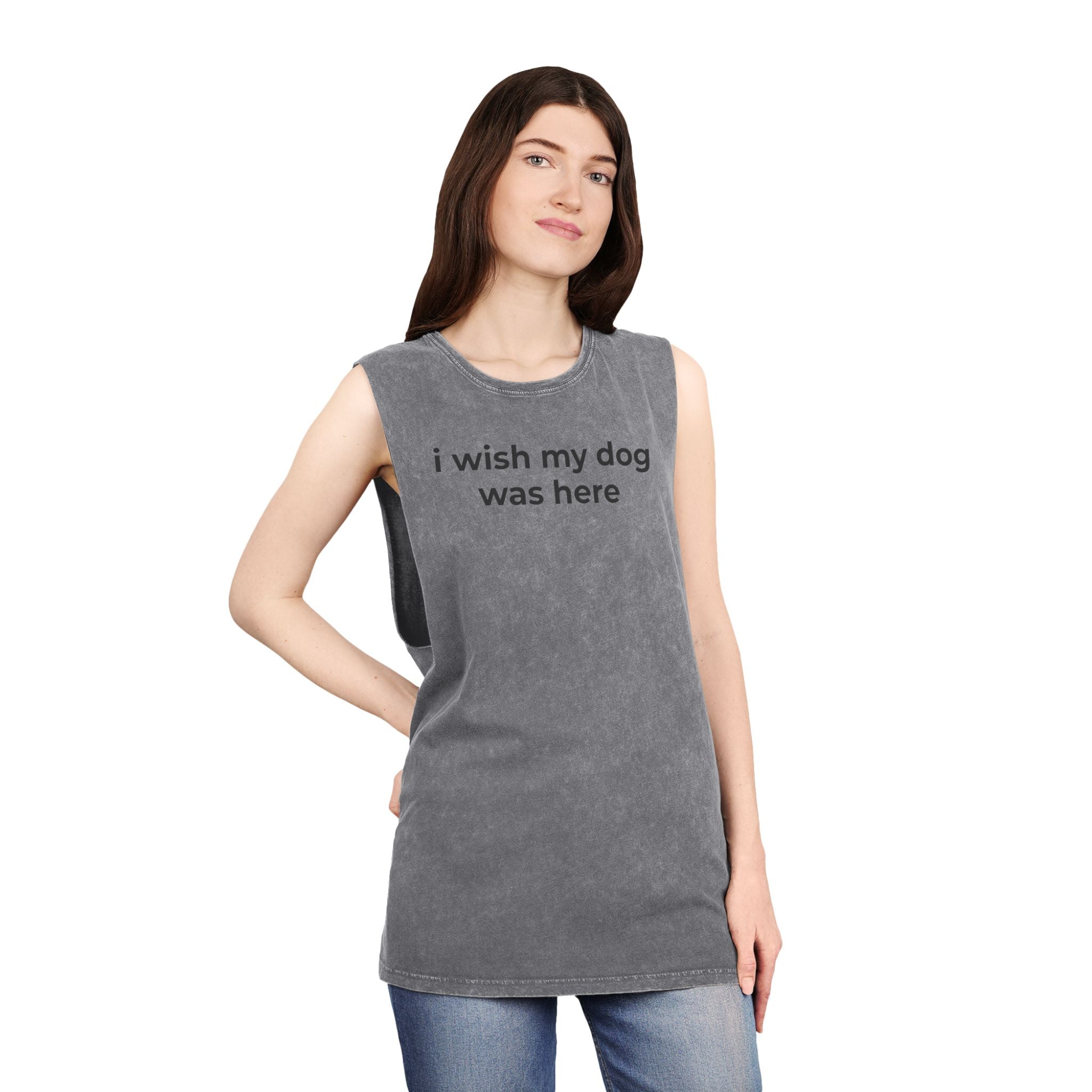 “I Wish My Dog Was Here” Emotional Support Tank Top