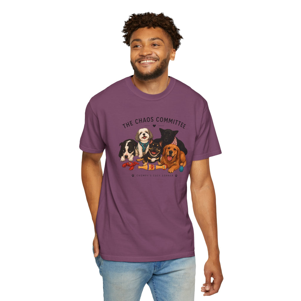Chompy & Furriends ft. Fenlons: The Chaos Committee T-Shirt — Cute Pack of Dogs Graphic Tee
