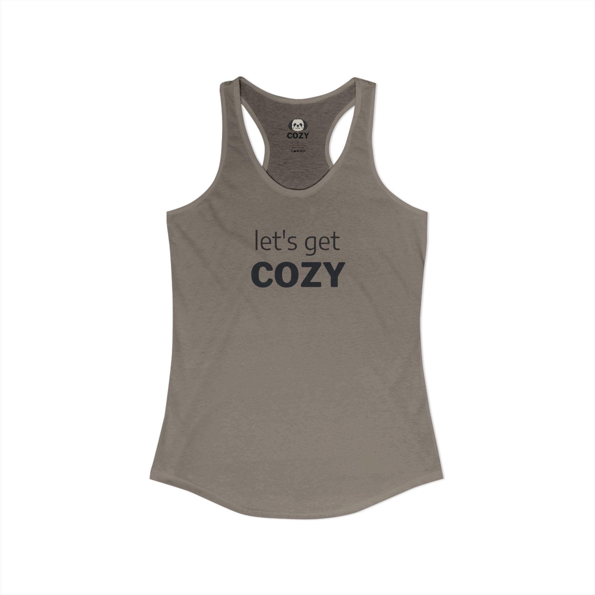 Let’s Get Cozy Racerback Tank — Women's Cozy Lounge Tank Top