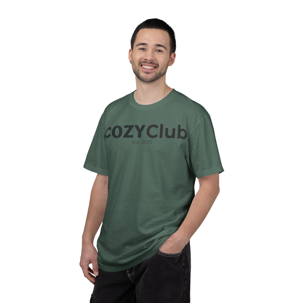 Cozy Club est. 2025 T-Shirt — Vintage Garment-Dyed Tee