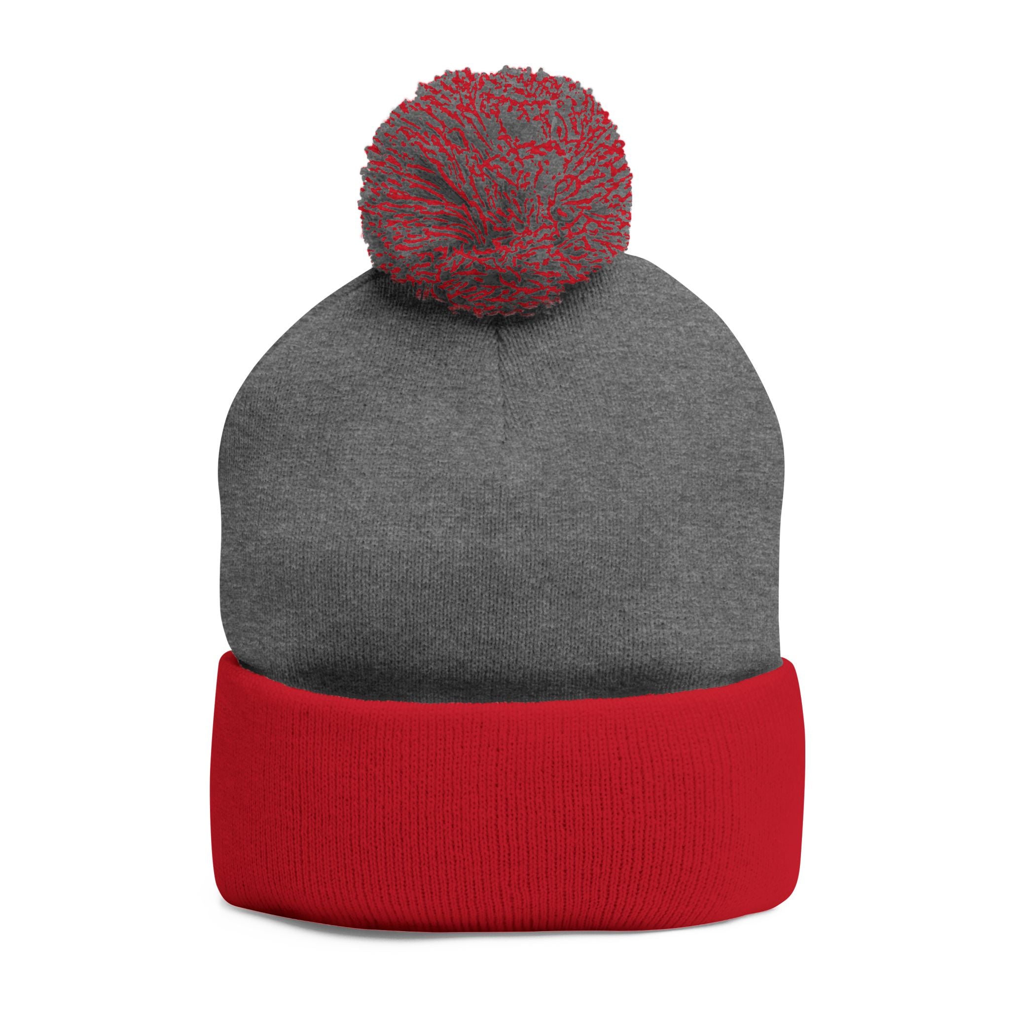 Cozy Shih-Poo Pom-Pom Knit Cap (Embroidery)