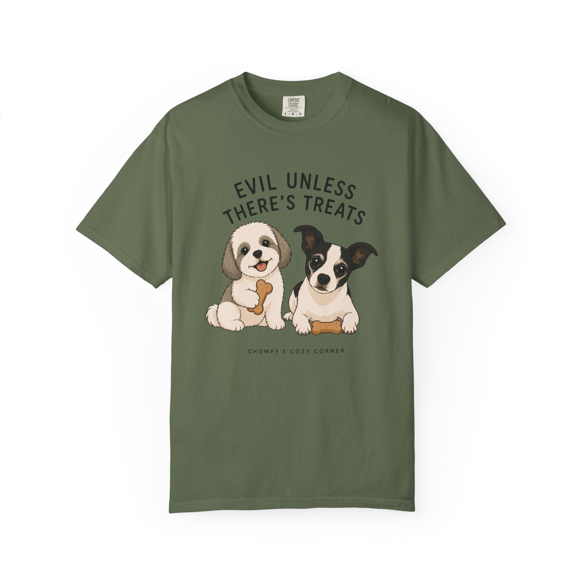 Chompy & Furriends ft. Wally: "Evil Unless There's Treats" Cute Puppy Graphic Tee