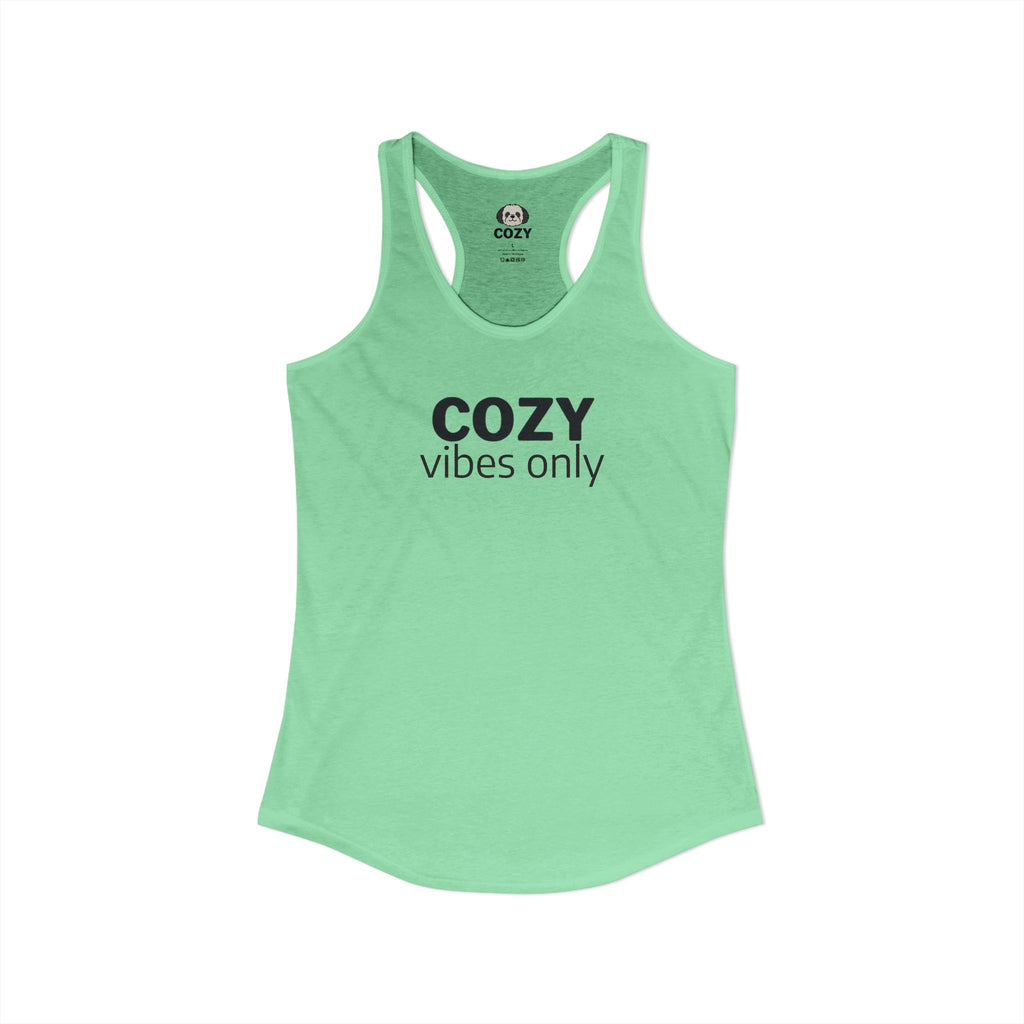 Cozy Vibes Only Racerback Tank — Women's Yoga Tank Top