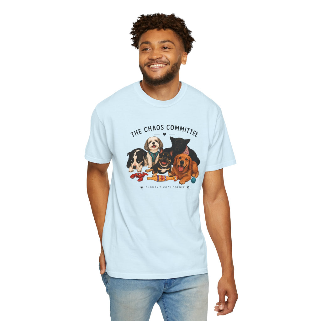 Chompy & Furriends ft. Fenlons: The Chaos Committee T-Shirt — Cute Pack of Dogs Graphic Tee