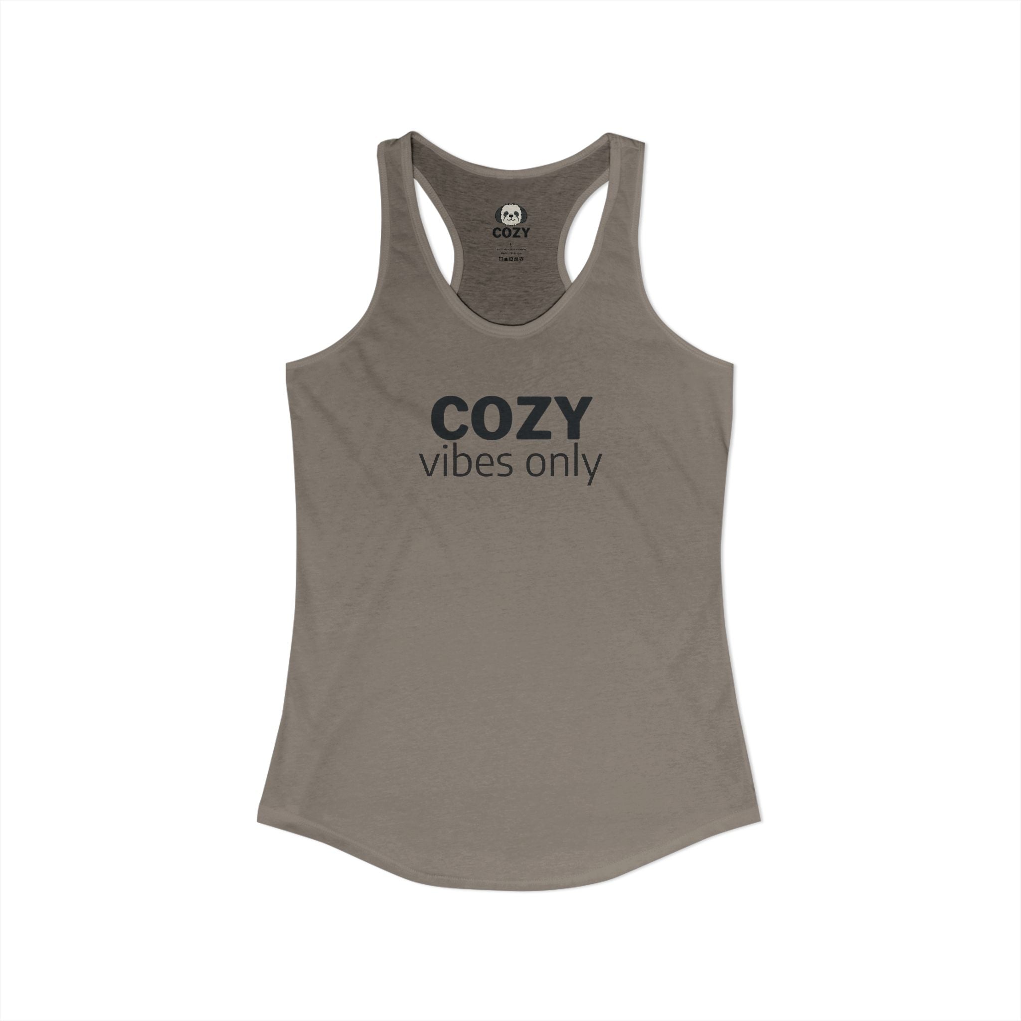 Cozy Vibes Only Racerback Tank — Women's Yoga Tank Top