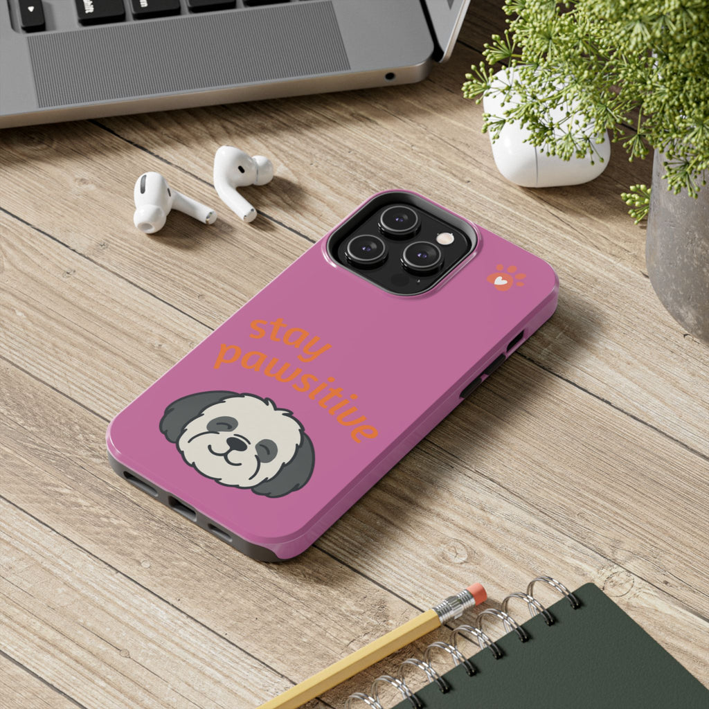 Chompy’s Stay Pawsitive Tough Phone Cases