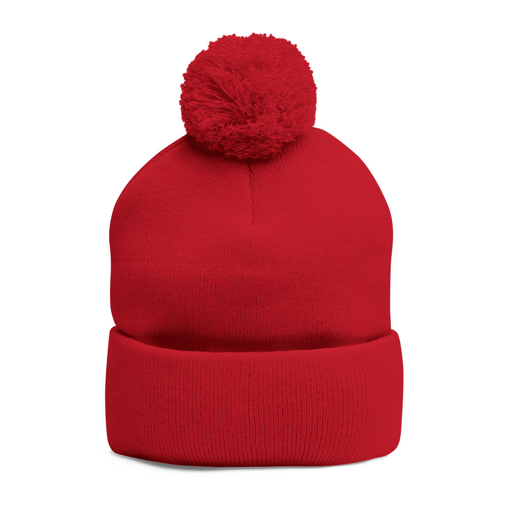 Cozy Shih-Poo Pom-Pom Knit Cap (Embroidery)