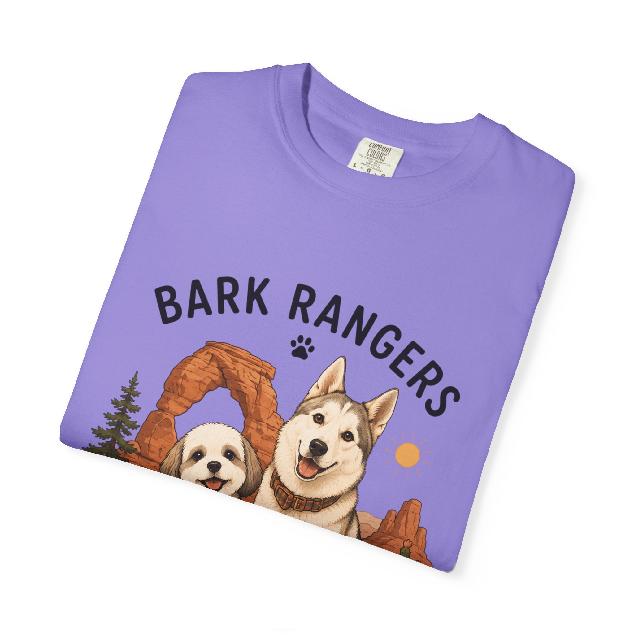 Chompy and Furriends ft. Boba: Bark Rangers T-Shirt — Cute Adventure Dog Graphic Tee