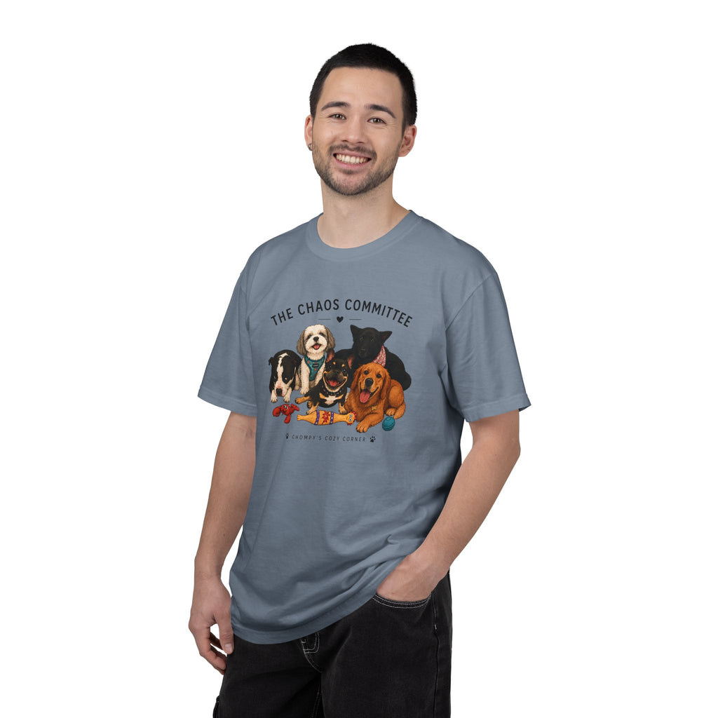 Chompy & Furriends ft. Fenlons: The Chaos Committee T-Shirt — Cute Pack of Dogs Graphic Tee