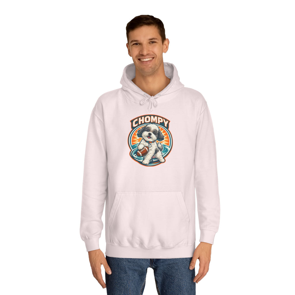 'Chompy' Football Cute Puppy Retro College Hoodie