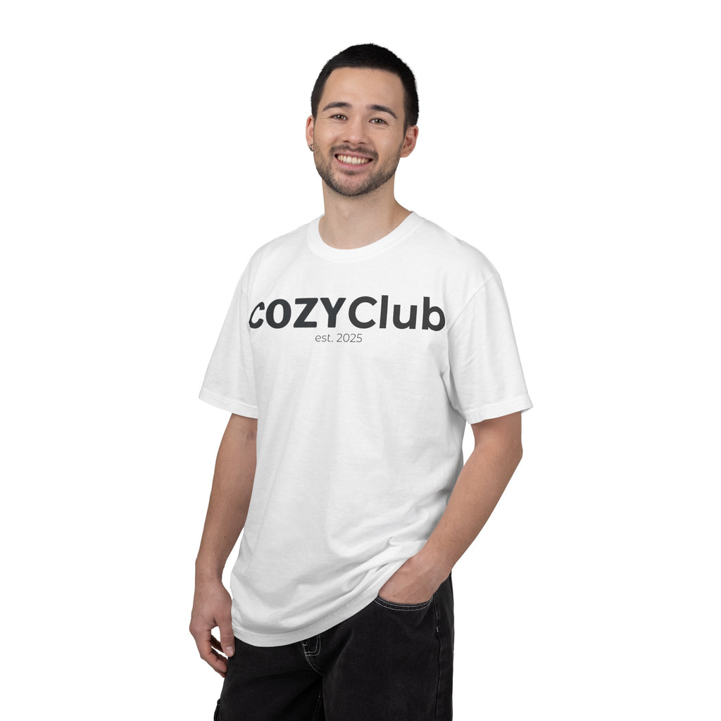 Cozy Club est. 2025 T-Shirt — Vintage Garment-Dyed Tee