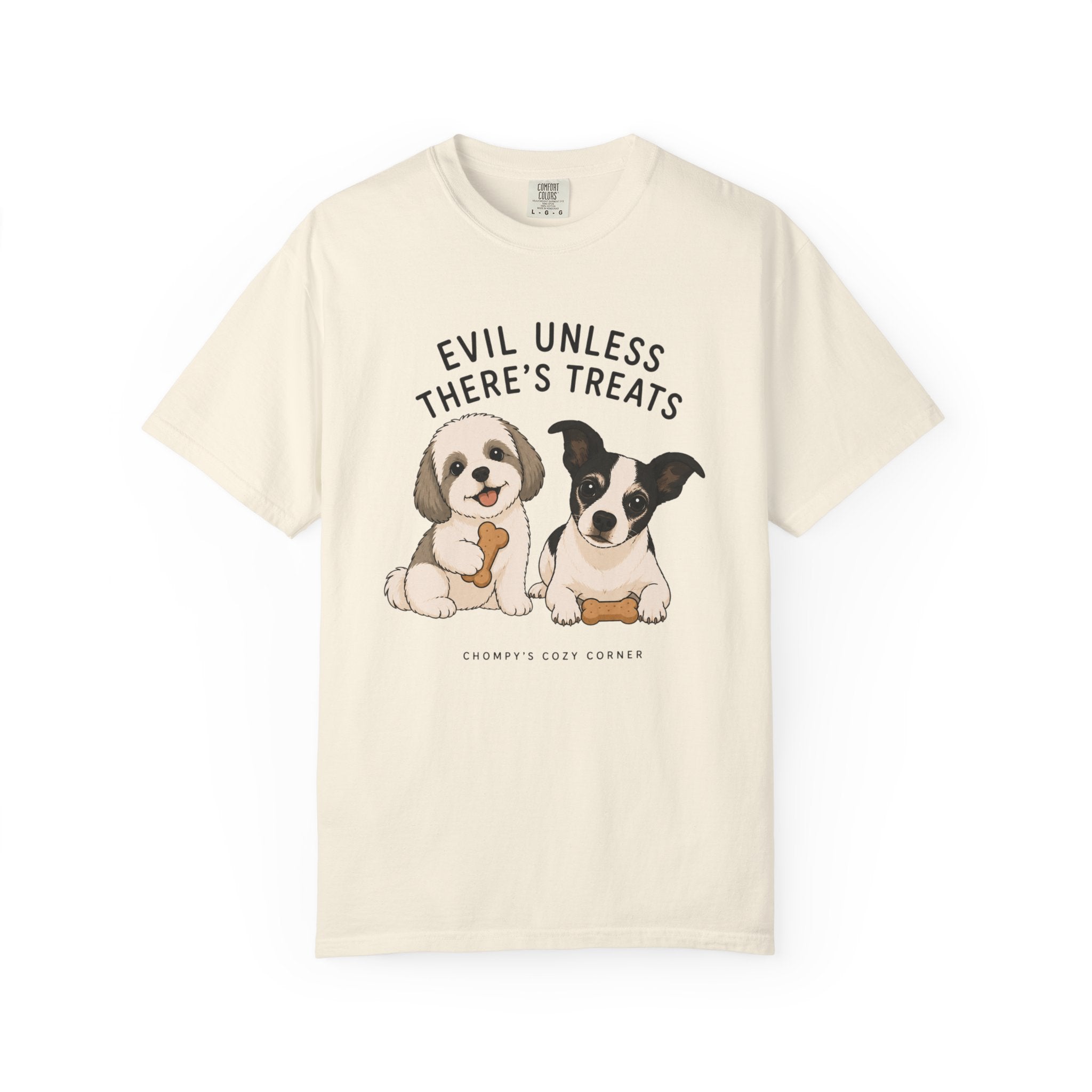 Chompy & Furriends ft. Wally: "Evil Unless There's Treats" Cute Puppy Graphic Tee