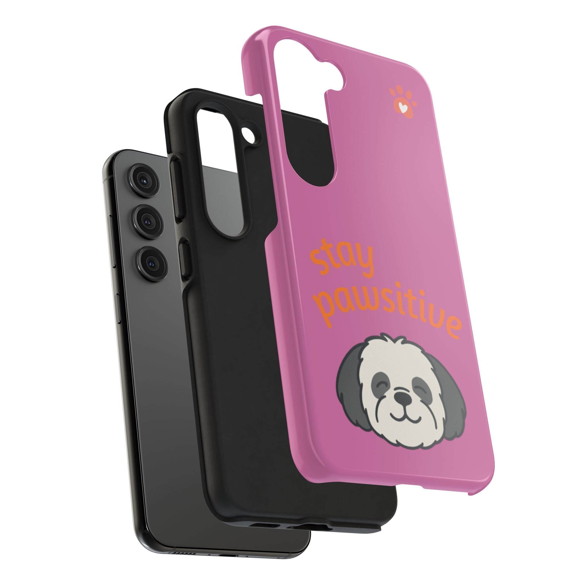 Chompy’s Stay Pawsitive Tough Phone Cases