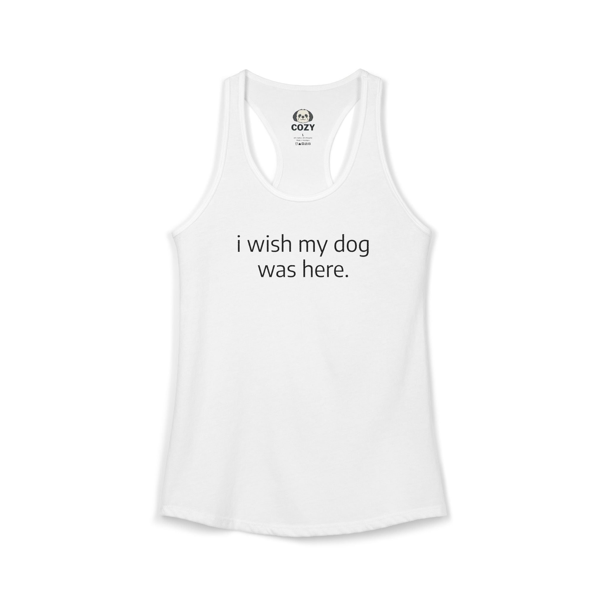 “I Wish My Dog Was Here” Emotional Support Dog Lover Tank