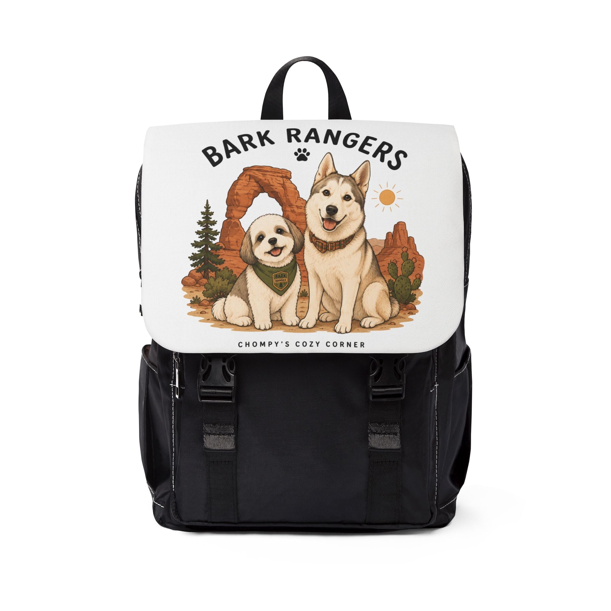 Bark Rangers Dog Backpack — Cute Outdoor Paw Patrol Shoulder Bag
