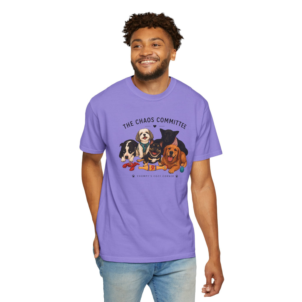 Chompy & Furriends ft. Fenlons: The Chaos Committee T-Shirt — Cute Pack of Dogs Graphic Tee