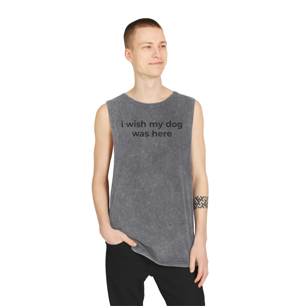 “I Wish My Dog Was Here” Emotional Support Tank Top