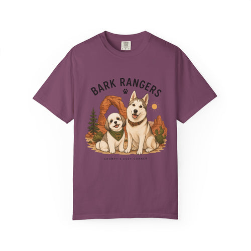 Chompy and Furriends ft. Boba: Bark Rangers T-Shirt — Cute Adventure Dog Graphic Tee