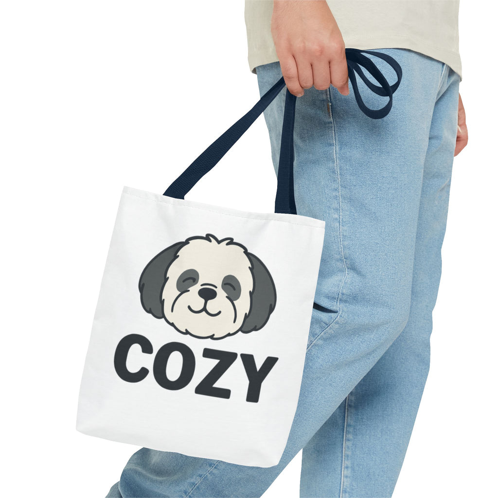Cozy Shih Poo Tote Bag — Cute Shihpoo Dog Design