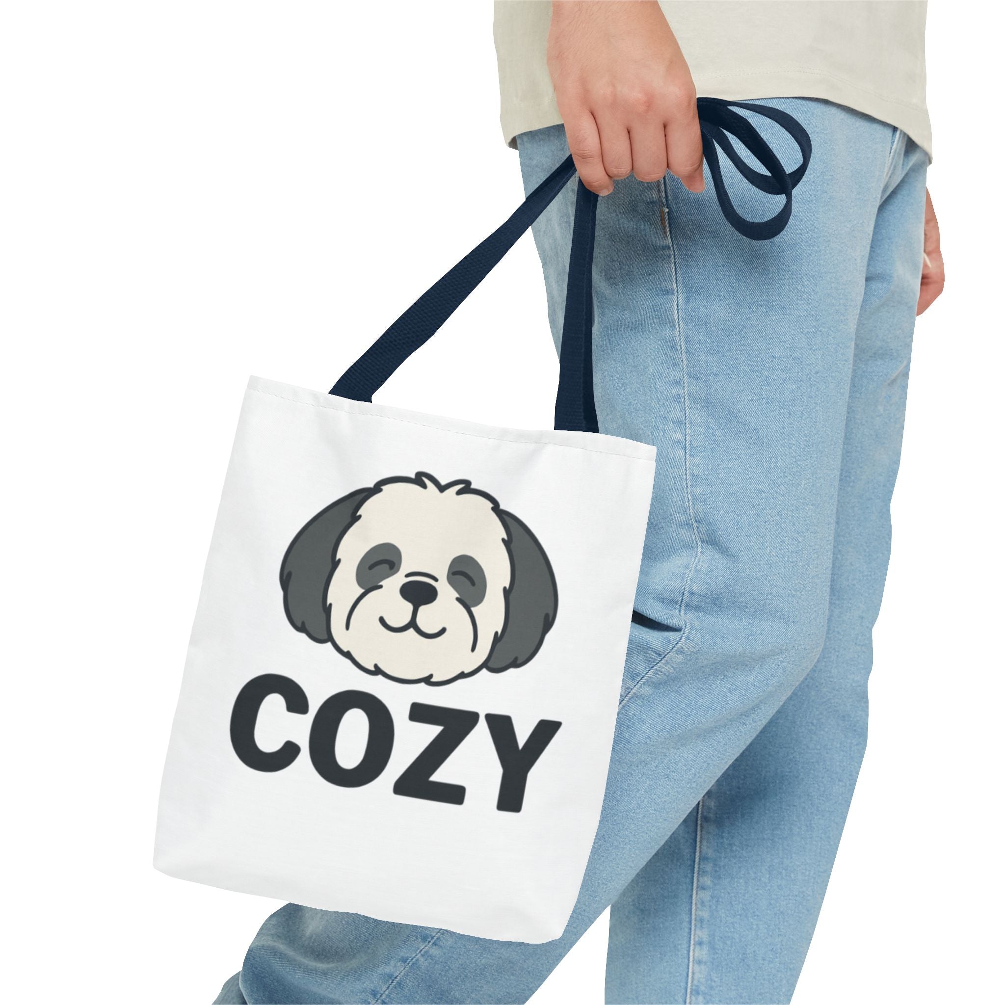 Cozy Shih Poo Tote Bag — Cute Shihpoo Dog Design