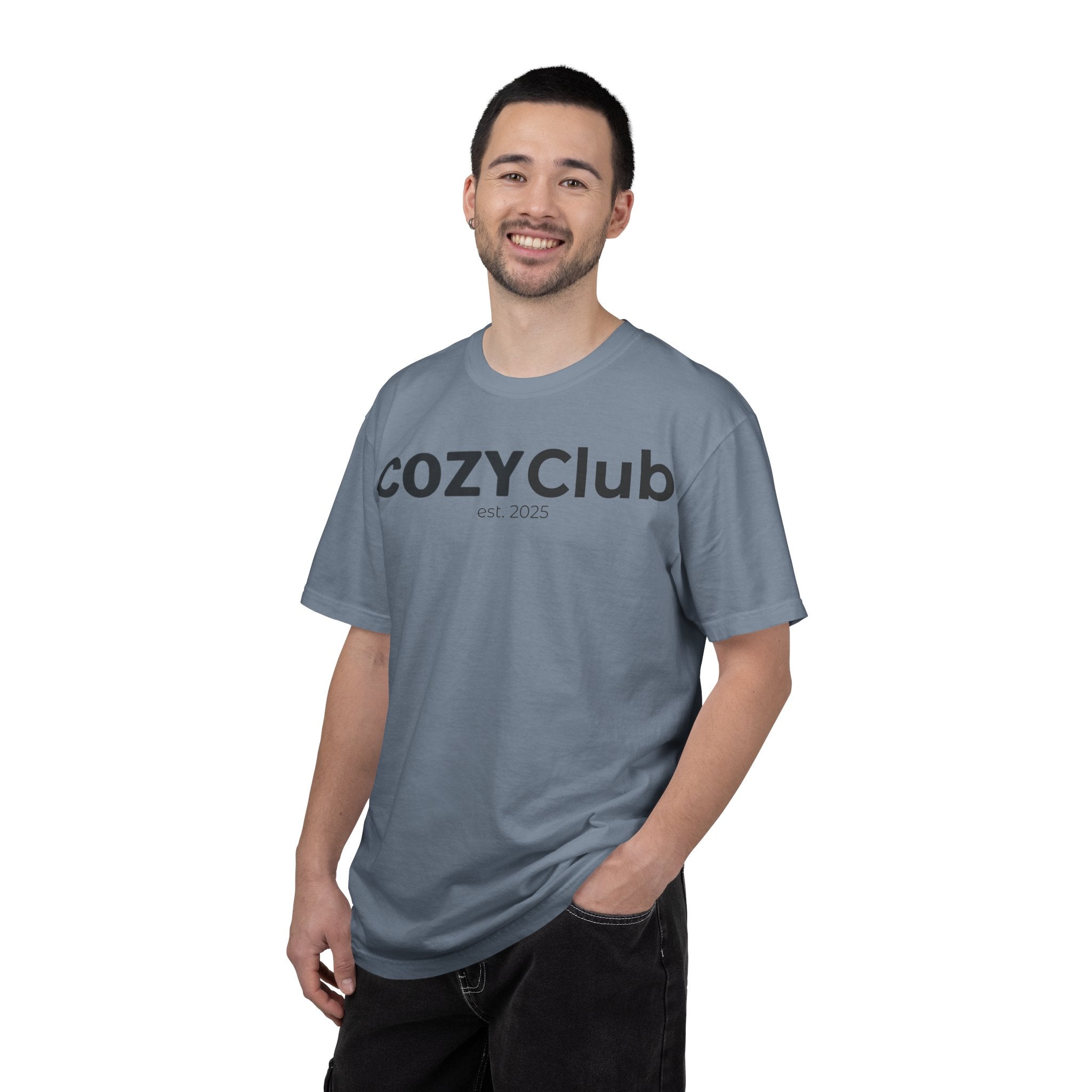 Cozy Club est. 2025 T-Shirt — Vintage Garment-Dyed Tee