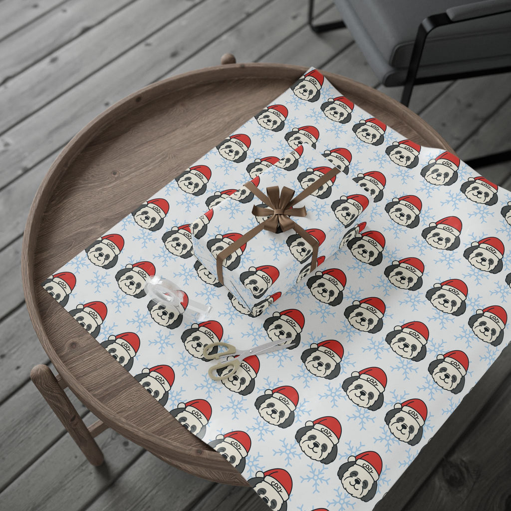 Cozy Chompy Shih-Poo Santa Wrapping Paper
