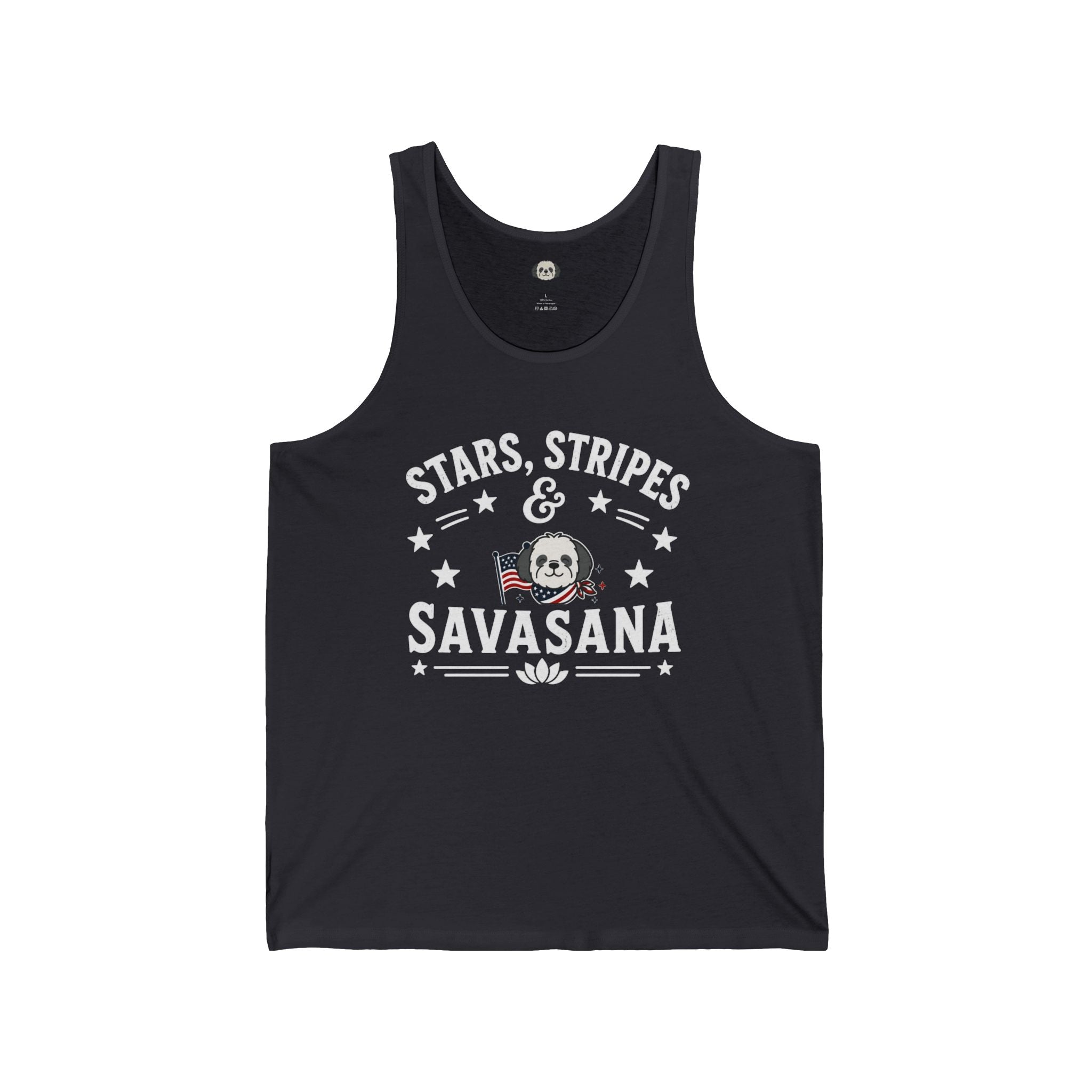 Stars, Stripes & Savasana Tank Top — Patriotic Yoga Tank