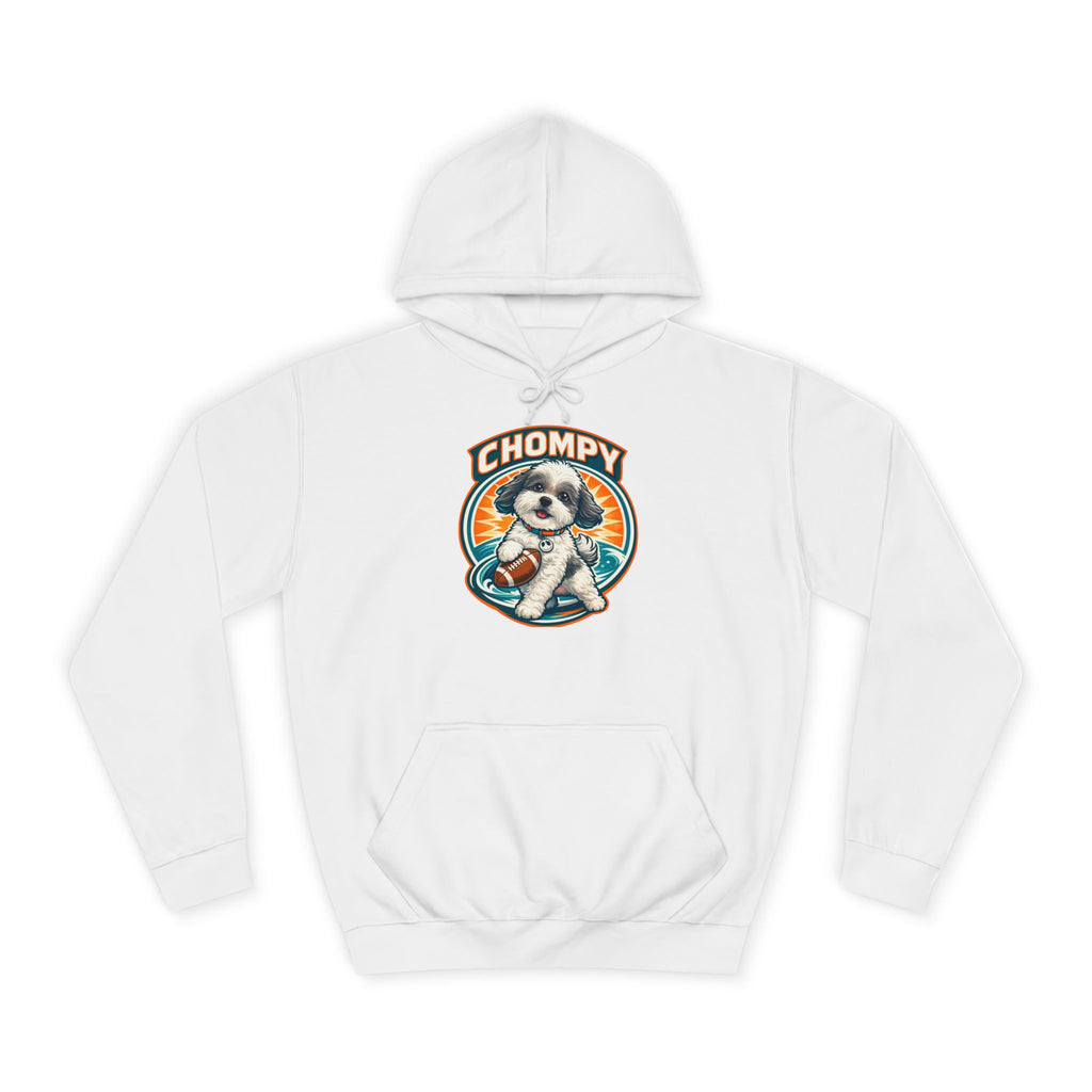 'Chompy' Football Cute Puppy Retro College Hoodie
